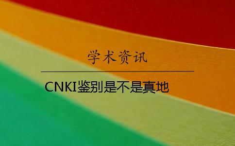 CNKI鉴别是不是真地