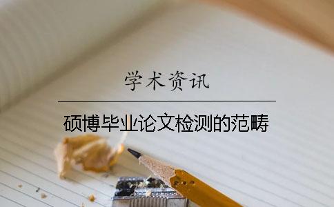 硕博毕业论文检测的范畴