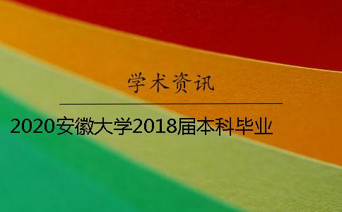 2020安徽大学2018届本科毕业论文知网查重注意事项